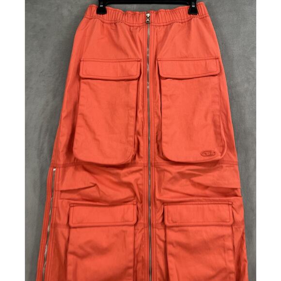 Free People DIESEL O-MIRT CARGO SKIRT Size IT 40 Coral - Picture 3 of 13
